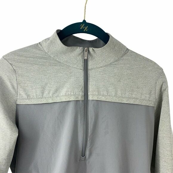 Adidas Gray 1/2 Zip Lightweight Mock Neck Top XS - Picture 3 of 8